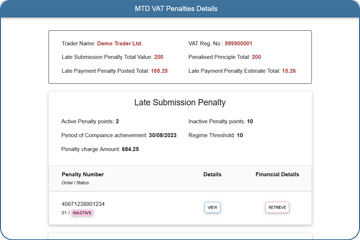 View MTD VAT Penalties